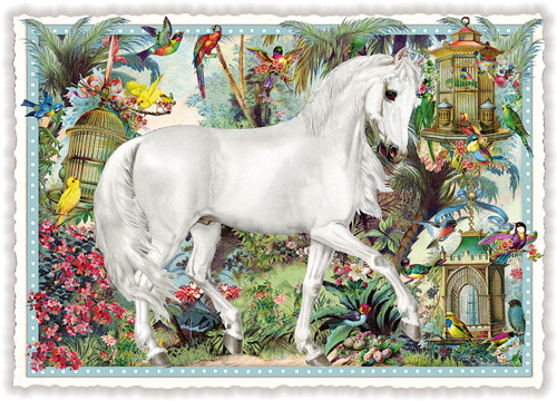 Weißes Pferd (o. T.)