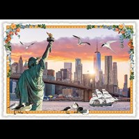 USA-Edition - New York, Skyline - Brooklyn Bridge 1 (Quer)