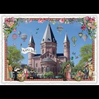 Städte-Postkarte, Mainz, Dom (Quer)