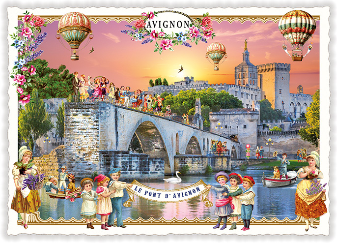 La France - Avignon, Le Pont d'Avignon (Quer)