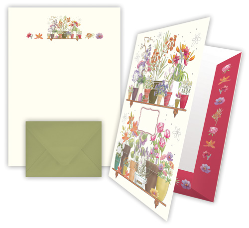 Briefpapier - Design: Blumen