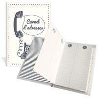 Carnet d'adresses (9x13 cm - 52 feuilles - 104 pages)