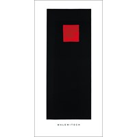 Malevich, K.: Rotes Quadrat auf Schwarz 