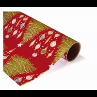 Rollengeschenkpapier rot 200 m x 70 cm