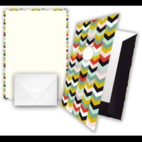 Briefpapier - Design: buntes Muster