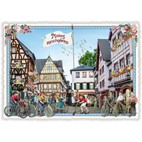 Städte-Postkarte, Mainz, Kirschgarten (Quer)