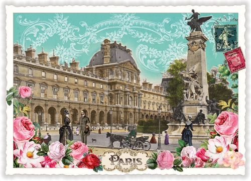Paris, Louvre et Monument de Gambetta (Quer)